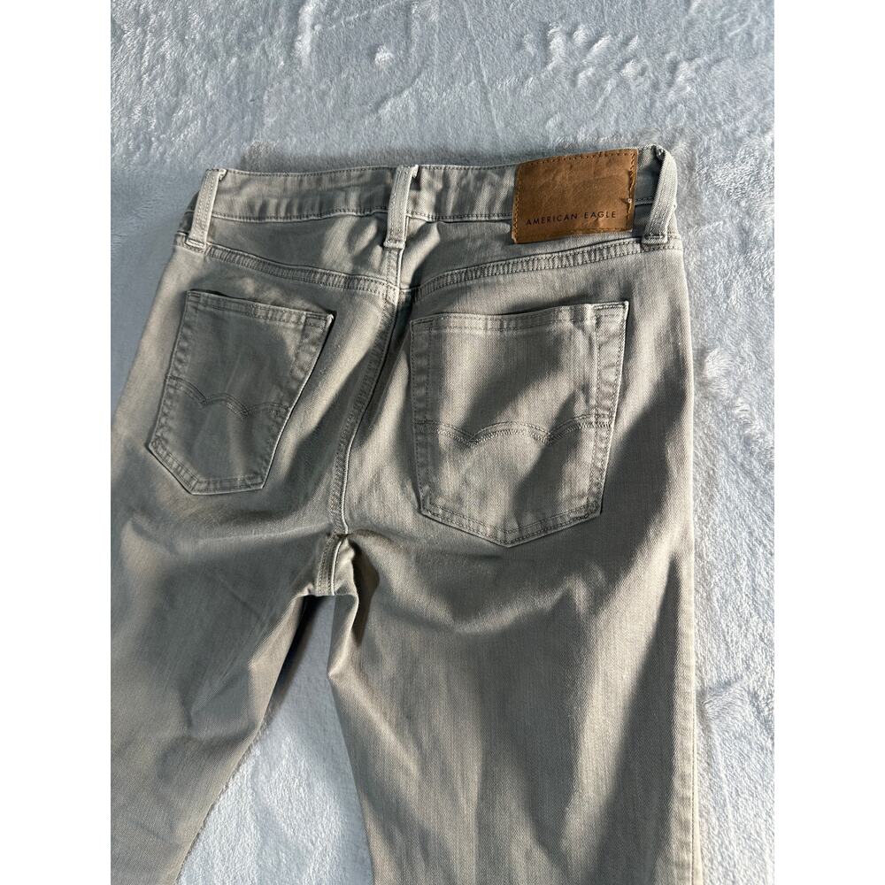 American Eagle Men’s Next Level Flex Skinny Jeans – Light Grey – Size 29x30 - Picture 2 of 8